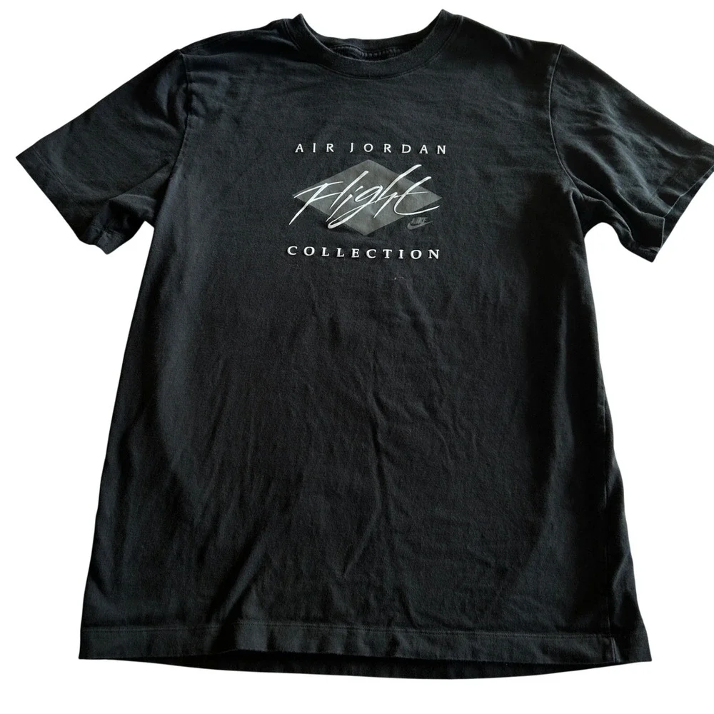 Jordan Air Jordan Flight Collection Black Graphic T-Shirt Mens Medium Basketball